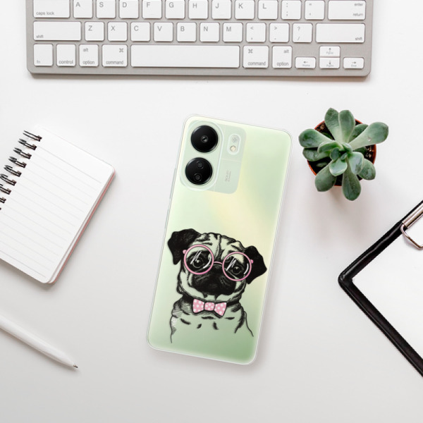 Silikonové pouzdro iSaprio - Xiaomi Redmi 13C / Poco C65 - The Pug