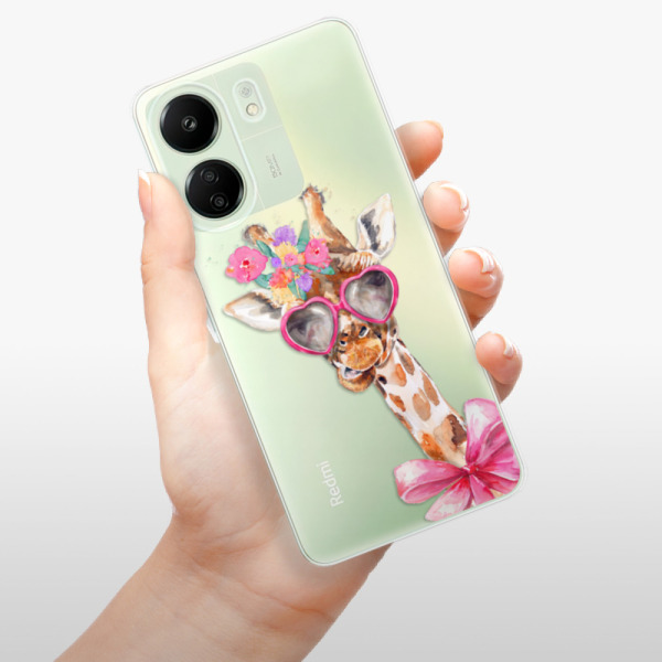 Silikonové pouzdro iSaprio - Xiaomi Redmi 13C / Poco C65 - Lady Giraffe