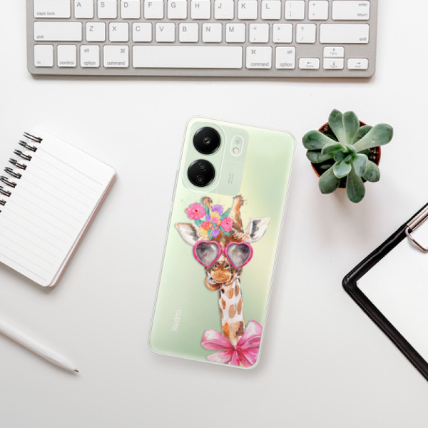 Silikonové pouzdro iSaprio - Xiaomi Redmi 13C / Poco C65 - Lady Giraffe