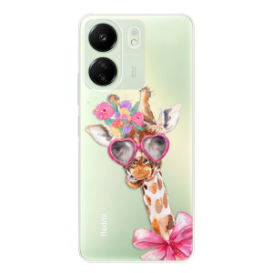 Silikonové pouzdro iSaprio - Xiaomi Redmi 13C / Poco C65 - Lady Giraffe
