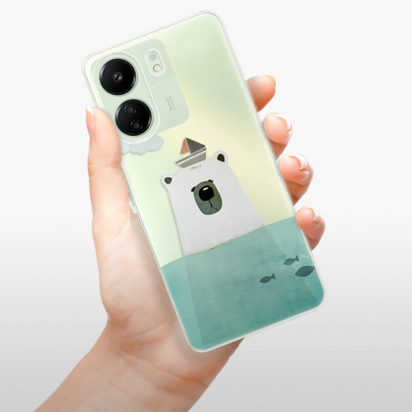 Silikonové pouzdro iSaprio - Xiaomi Redmi 13C / Poco C65 - Bear With Boat