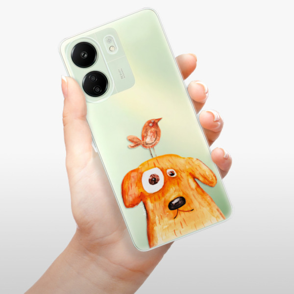 Silikonové pouzdro iSaprio - Xiaomi Redmi 13C / Poco C65 - Dog And Bird