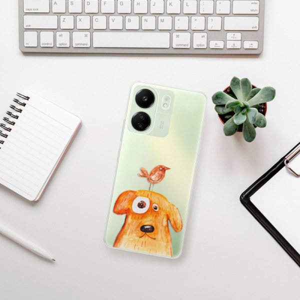 Silikonové pouzdro iSaprio - Xiaomi Redmi 13C / Poco C65 - Dog And Bird
