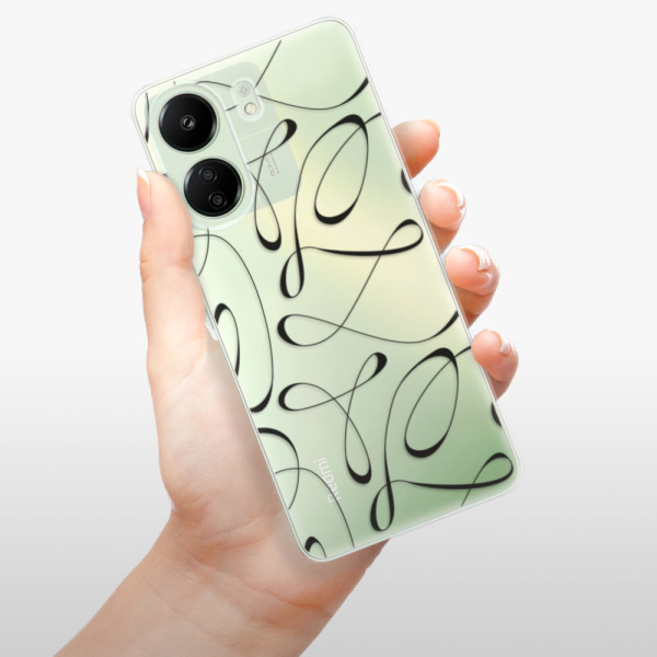 Silikonové pouzdro iSaprio - Xiaomi Redmi 13C / Poco C65 - Fancy black