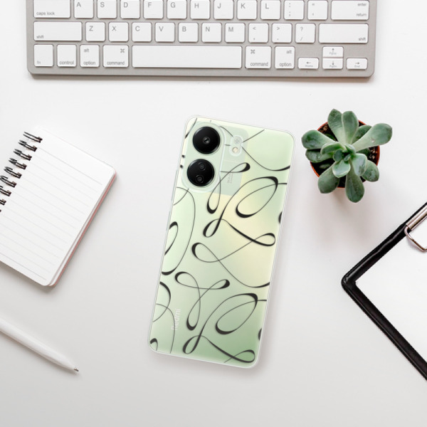 Silikonové pouzdro iSaprio - Xiaomi Redmi 13C / Poco C65 - Fancy black