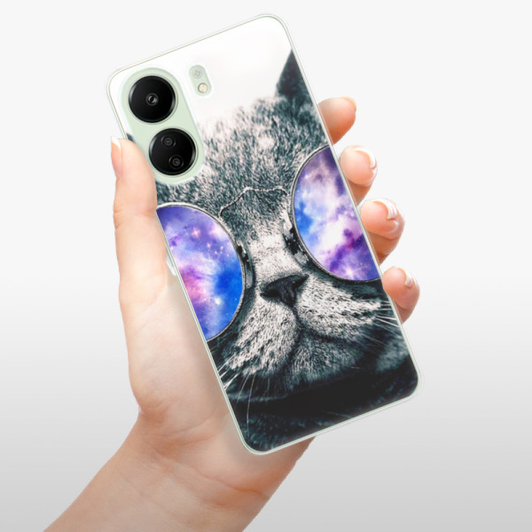Silikonové pouzdro iSaprio - Xiaomi Redmi 13C / Poco C65 - Galaxy Cat