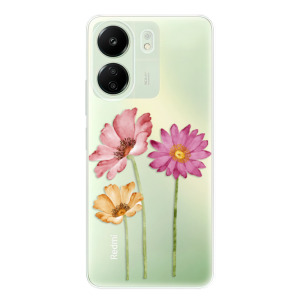 Silikonové pouzdro iSaprio - Xiaomi Redmi 13C / Poco C65 - Three Flowers