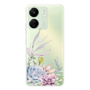 Silikonové pouzdro iSaprio - Xiaomi Redmi 13C / Poco C65 - Succulent 01