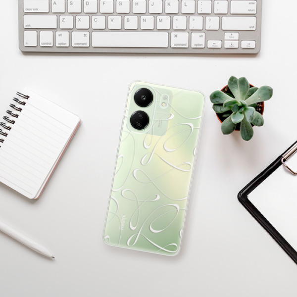 Silikonové pouzdro iSaprio - Xiaomi Redmi 13C / Poco C65 - Fancy white