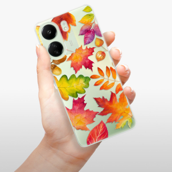 Silikonové pouzdro iSaprio - Xiaomi Redmi 13C / Poco C65 - Autumn Leaves 01