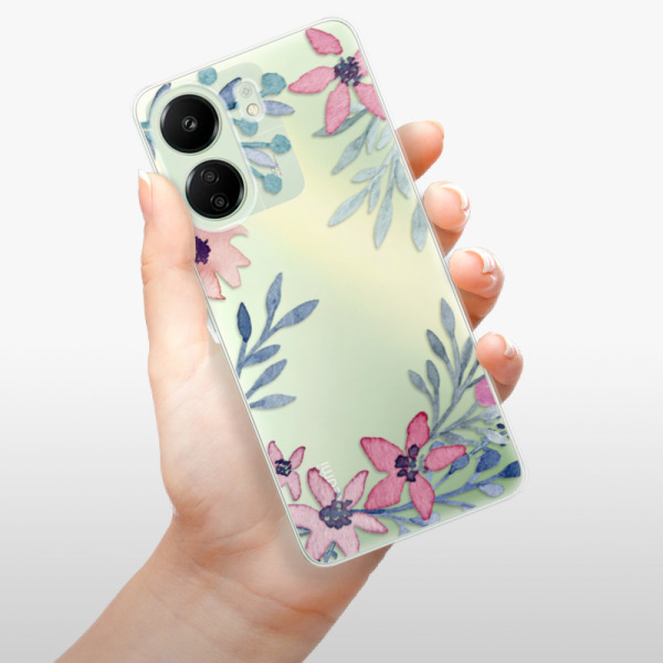 Silikonové pouzdro iSaprio - Xiaomi Redmi 13C / Poco C65 - Leaves and Flowers