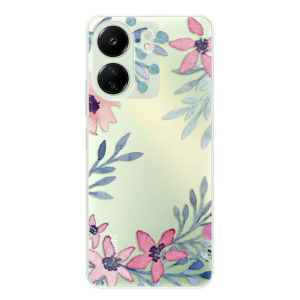 Silikonové pouzdro iSaprio - Xiaomi Redmi 13C / Poco C65 - Leaves and Flowers