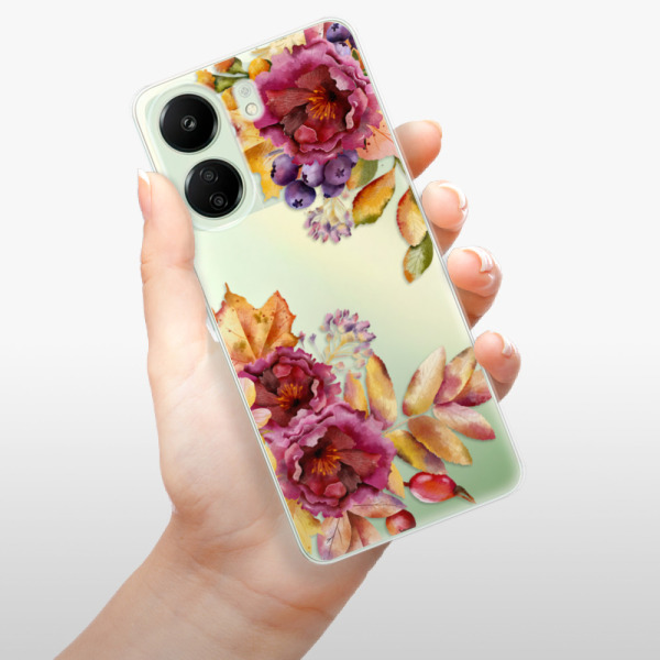Silikonové pouzdro iSaprio - Xiaomi Redmi 13C / Poco C65 - Fall Flowers