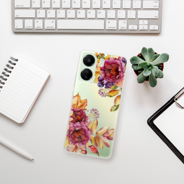 Silikonové pouzdro iSaprio - Xiaomi Redmi 13C / Poco C65 - Fall Flowers