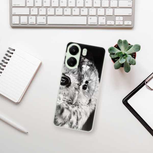 Silikonové pouzdro iSaprio - Xiaomi Redmi 13C / Poco C65 - BW Owl