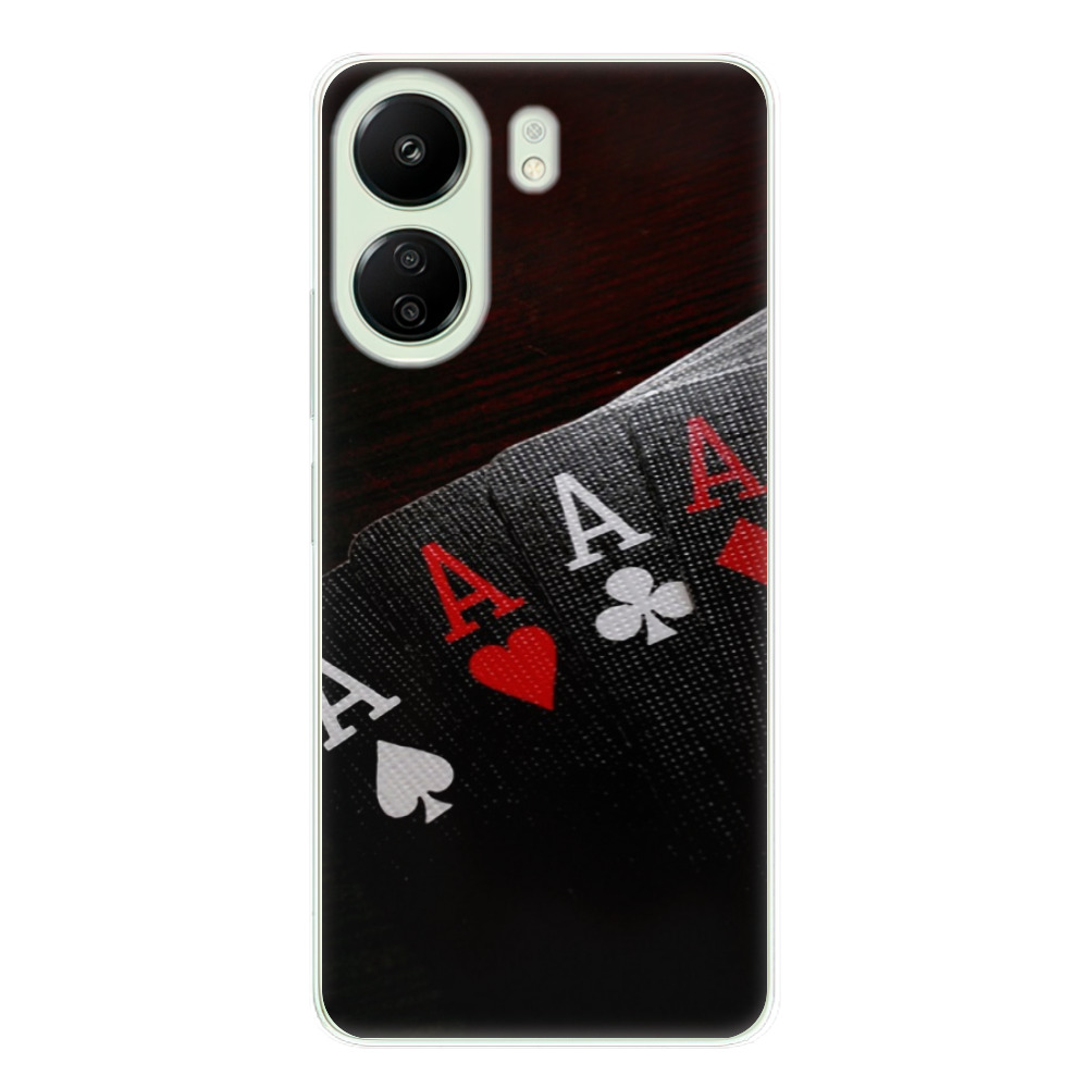 Silikonové odolné pouzdro iSaprio - Poker - Xiaomi Redmi 13C / Poco C65 (Odolný silikonový kryt, obal, pouzdro iSaprio Poker na mobilní telefon Xiaomi Redmi 13C / Poco C65)