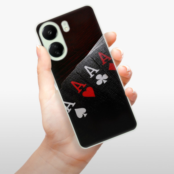 Silikonové pouzdro iSaprio - Xiaomi Redmi 13C / Poco C65 - Poker