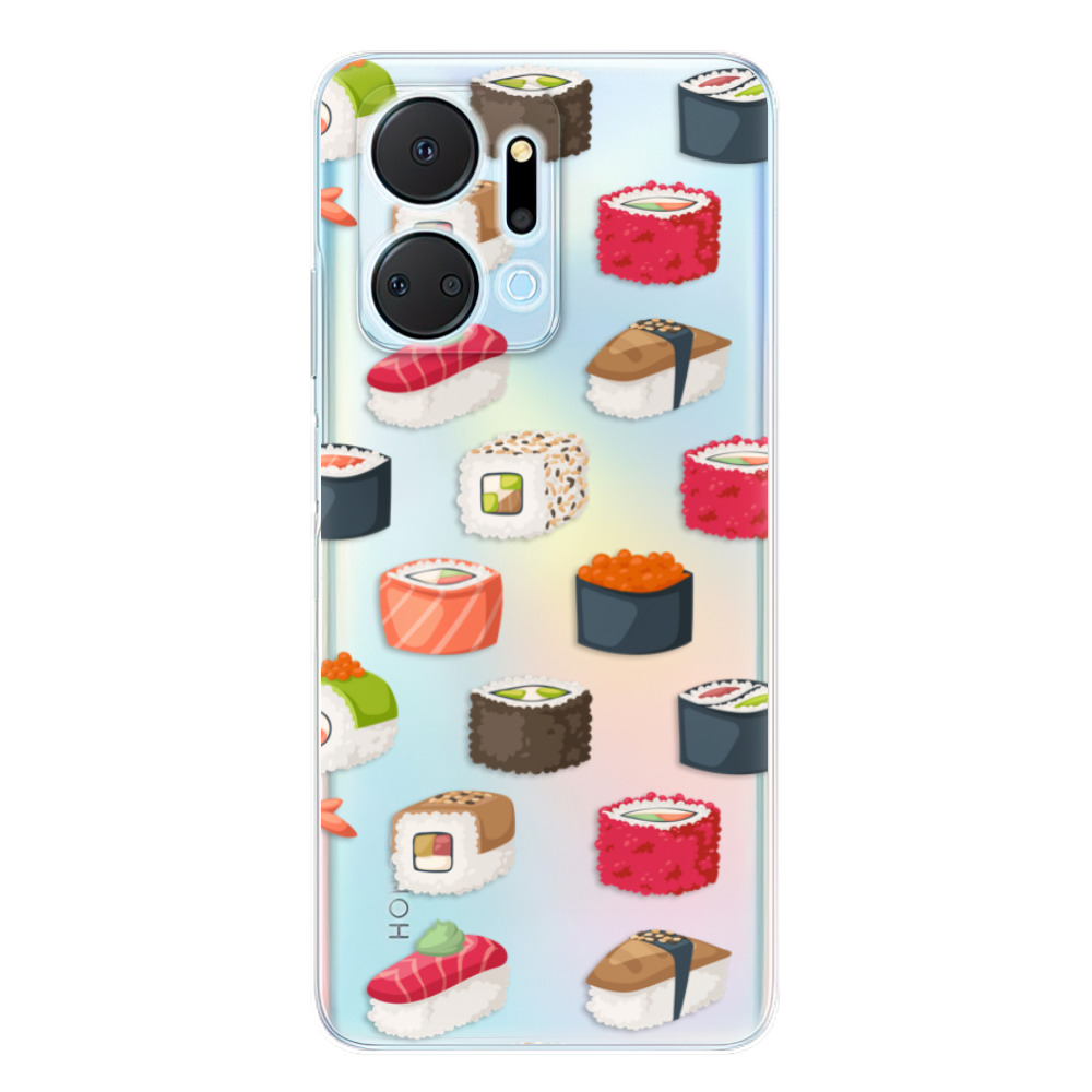 Odolné silikonové pouzdro iSaprio - Sushi Pattern - Honor X7a