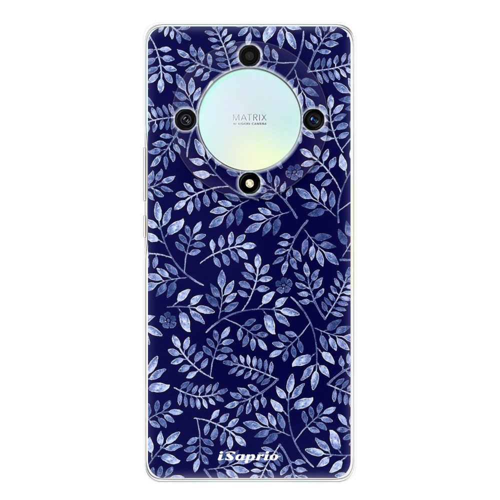 Silikonové odolné pouzdro iSaprio - Blue Leaves 05 - Honor Magic5 Lite 5G (Odolný silikonový kryt, obal, pouzdro iSaprio Blue Leaves 05 na mobilní telefon Honor Magic5 Lite 5G)