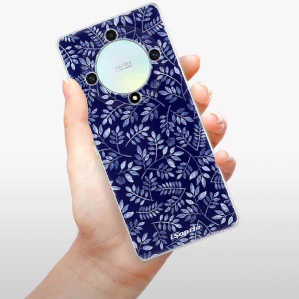 Silikonové pouzdro iSaprio - Honor Magic5 Lite 5G - Blue Leaves 05