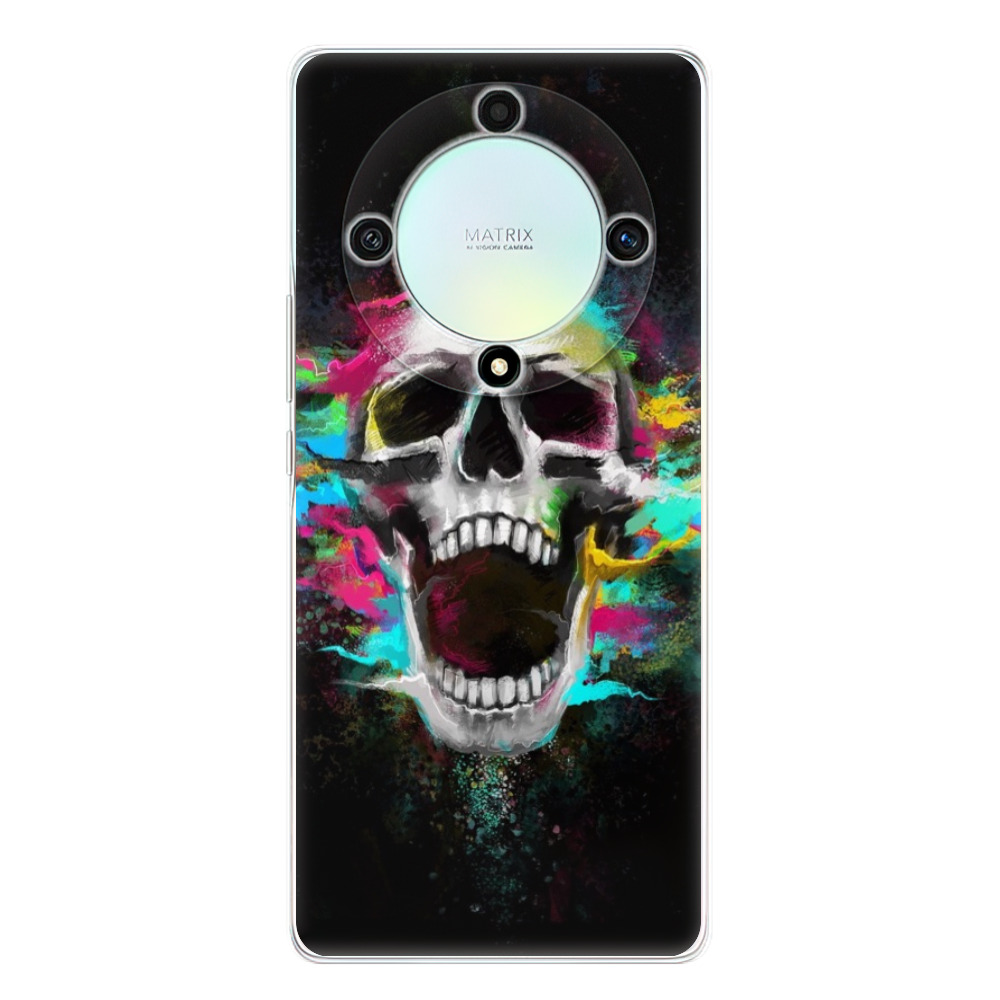 Silikonové odolné pouzdro iSaprio - Skull in Colors - Honor Magic5 Lite 5G (Odolný silikonový kryt, obal, pouzdro iSaprio Skull in Colors na mobilní telefon Honor Magic5 Lite 5G)
