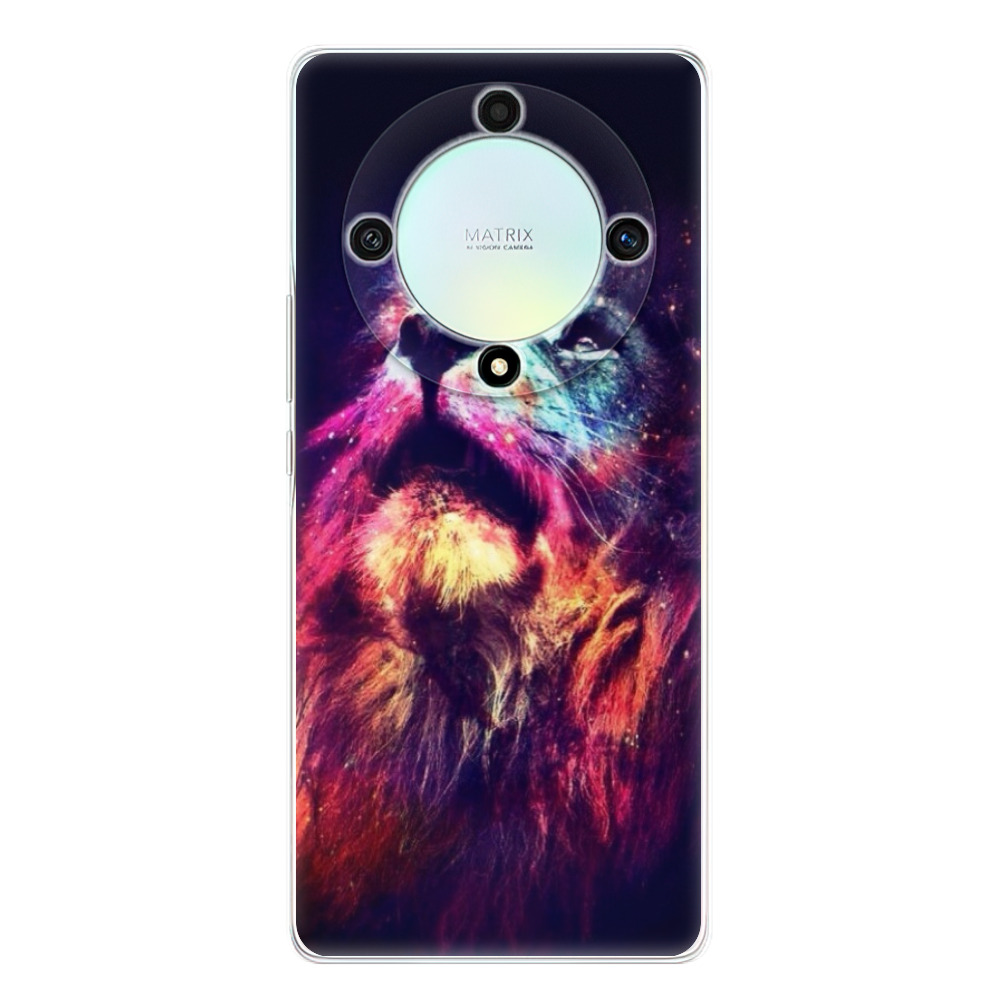 Silikonové odolné pouzdro iSaprio - Lion in Colors - Honor Magic5 Lite 5G (Odolný silikonový kryt, obal, pouzdro iSaprio Lion in Colors na mobilní telefon Honor Magic5 Lite 5G)