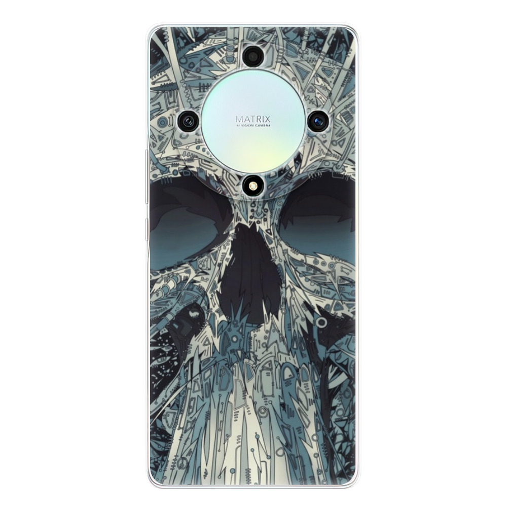 Odolné silikonové pouzdro iSaprio - Abstract Skull - Honor Magic5 Lite 5G
