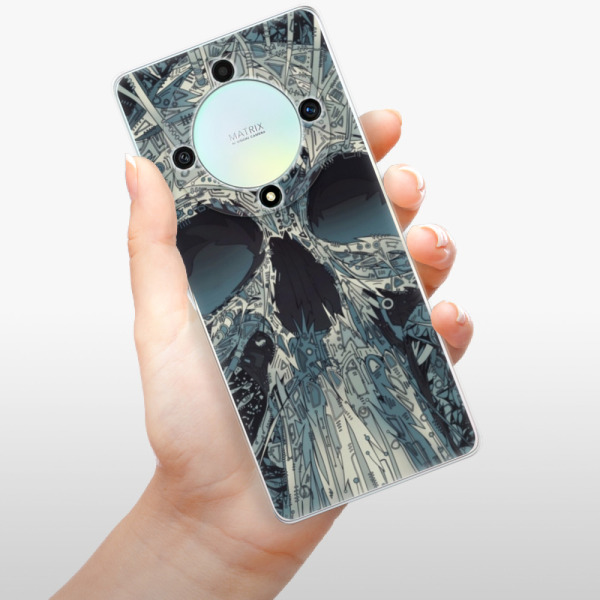 Silikonové pouzdro iSaprio - Honor Magic5 Lite 5G - Abstract Skull