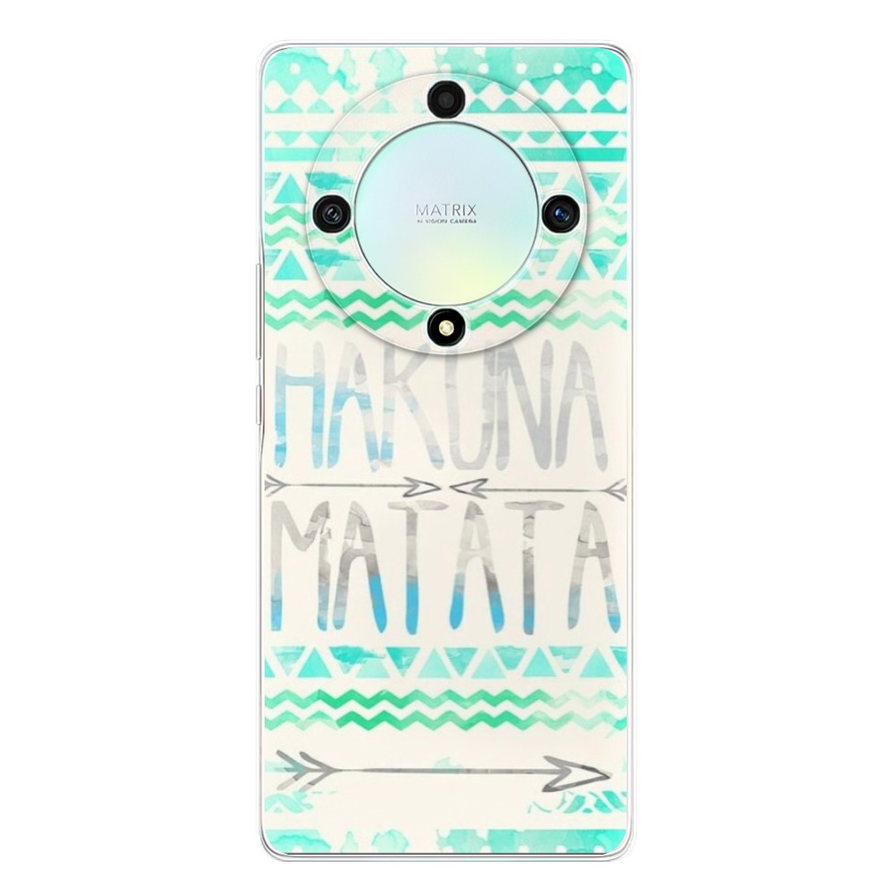 Odolné silikonové pouzdro iSaprio - Hakuna Matata Green - Honor Magic5 Lite 5G