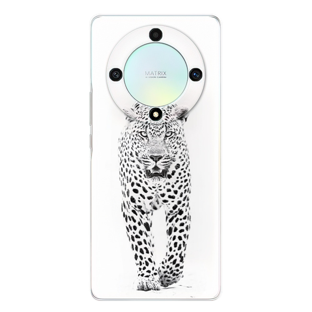 Silikonové odolné pouzdro iSaprio - White Jaguar - Honor Magic5 Lite 5G (Odolný silikonový kryt, obal, pouzdro iSaprio White Jaguar na mobilní telefon Honor Magic5 Lite 5G)
