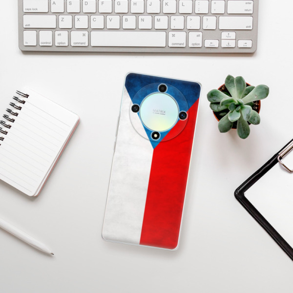 Silikonové pouzdro iSaprio - Honor Magic5 Lite 5G - Czech Flag
