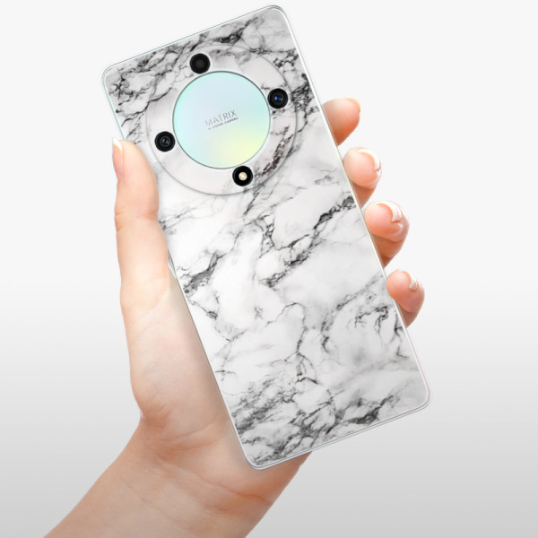 Silikonové pouzdro iSaprio - Honor Magic5 Lite 5G - White Marble 01