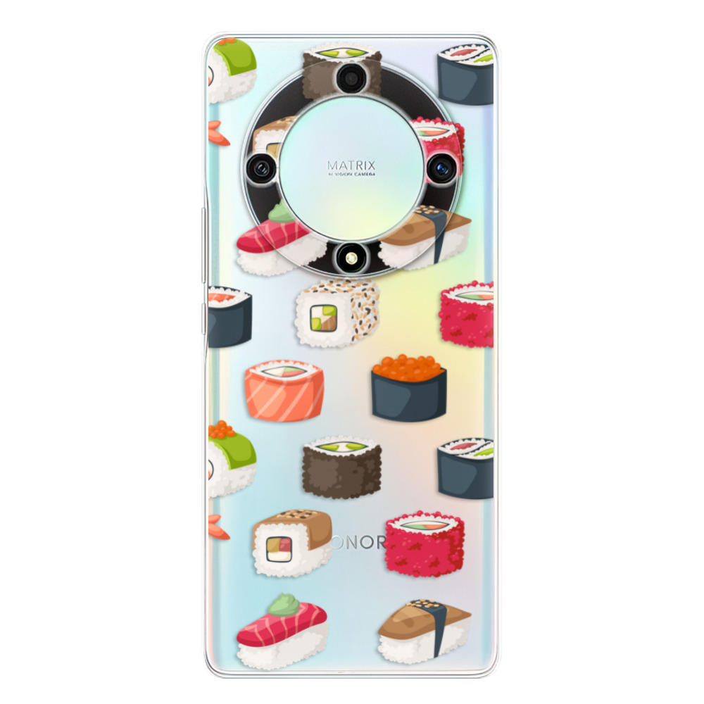 Silikonové odolné pouzdro iSaprio - Sushi Pattern - Honor Magic5 Lite 5G (Odolný silikonový kryt, obal, pouzdro iSaprio Sushi Pattern na mobilní telefon Honor Magic5 Lite 5G)