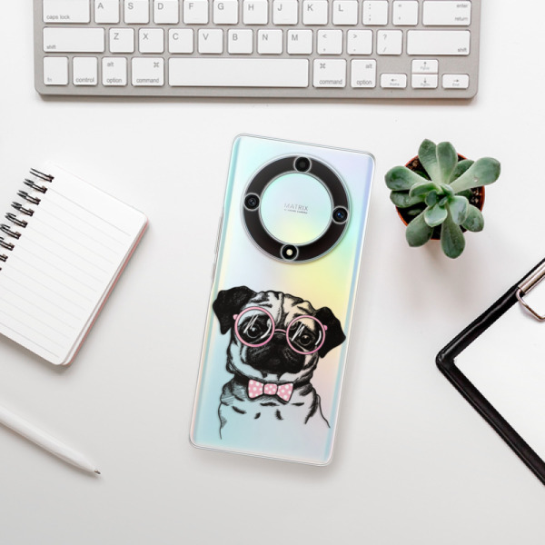 Silikonové pouzdro iSaprio - Honor Magic5 Lite 5G - The Pug