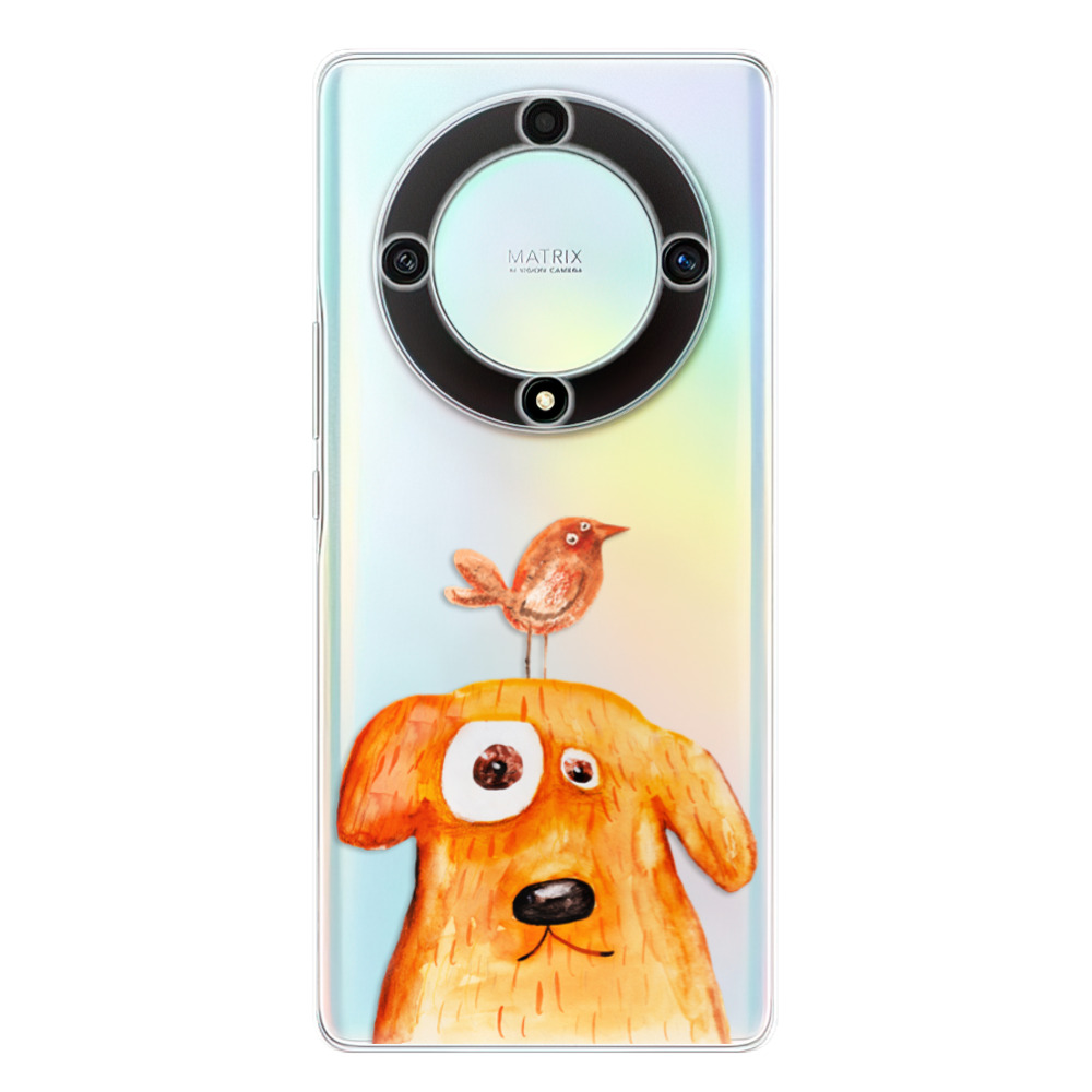 Silikonové odolné pouzdro iSaprio - Dog And Bird - Honor Magic5 Lite 5G (Odolný silikonový kryt, obal, pouzdro iSaprio Dog And Bird na mobilní telefon Honor Magic5 Lite 5G)