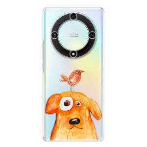 Silikonové pouzdro iSaprio - Honor Magic5 Lite 5G - Dog And Bird