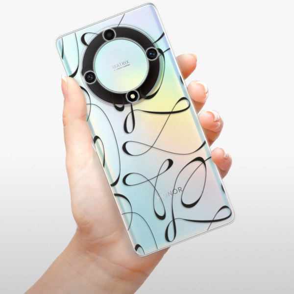 Silikonové pouzdro iSaprio - Honor Magic5 Lite 5G - Fancy black