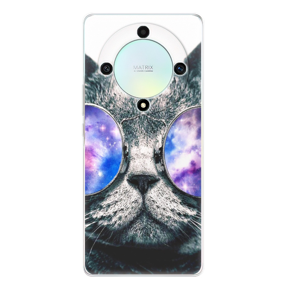 Silikonové odolné pouzdro iSaprio - Galaxy Cat - Honor Magic5 Lite 5G (Odolný silikonový kryt, obal, pouzdro iSaprio Galaxy Cat na mobilní telefon Honor Magic5 Lite 5G)
