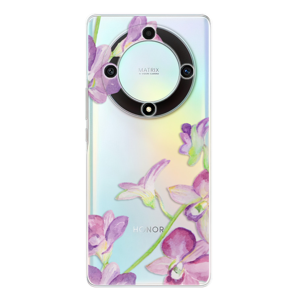 Silikonové odolné pouzdro iSaprio - Purple Orchid - Honor Magic5 Lite 5G (Odolný silikonový kryt, obal, pouzdro iSaprio Purple Orchid na mobilní telefon Honor Magic5 Lite 5G)