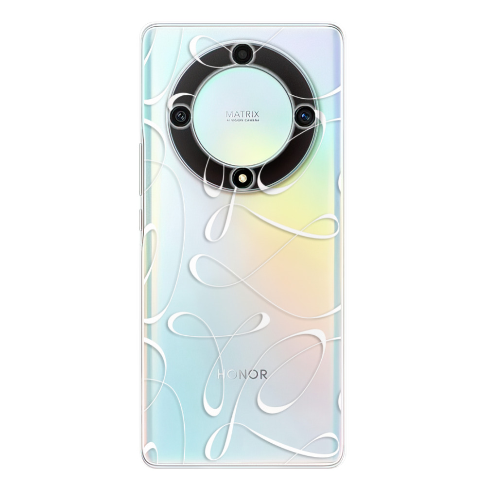 Silikonové odolné pouzdro iSaprio - Fancy - white - Honor Magic5 Lite 5G (Odolný silikonový kryt, obal, pouzdro iSaprio Fancy - white na mobilní telefon Honor Magic5 Lite 5G)
