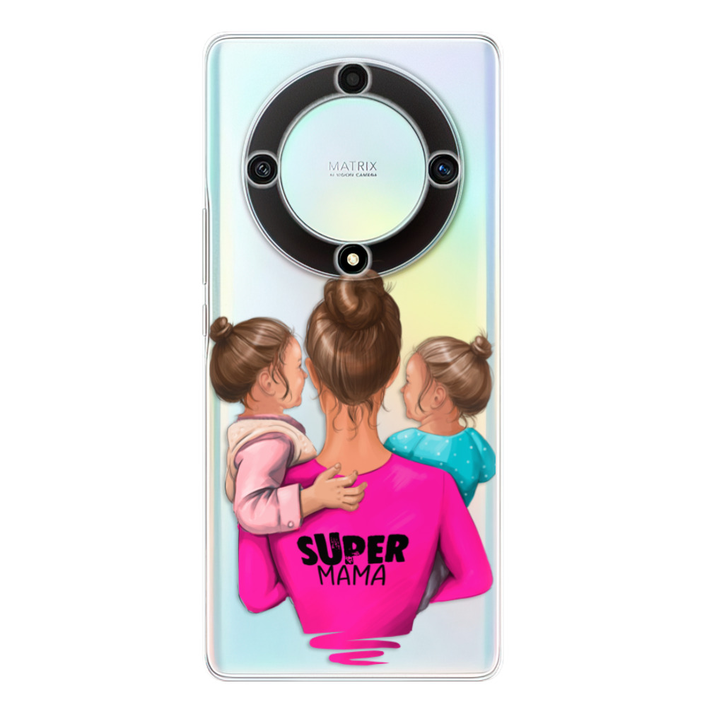 Silikonové odolné pouzdro iSaprio - Super Mama - Two Girls - Honor Magic5 Lite 5G (Odolný silikonový kryt, obal, pouzdro iSaprio Super Mama - Two Girls na mobilní telefon Honor Magic5 Lite 5G)
