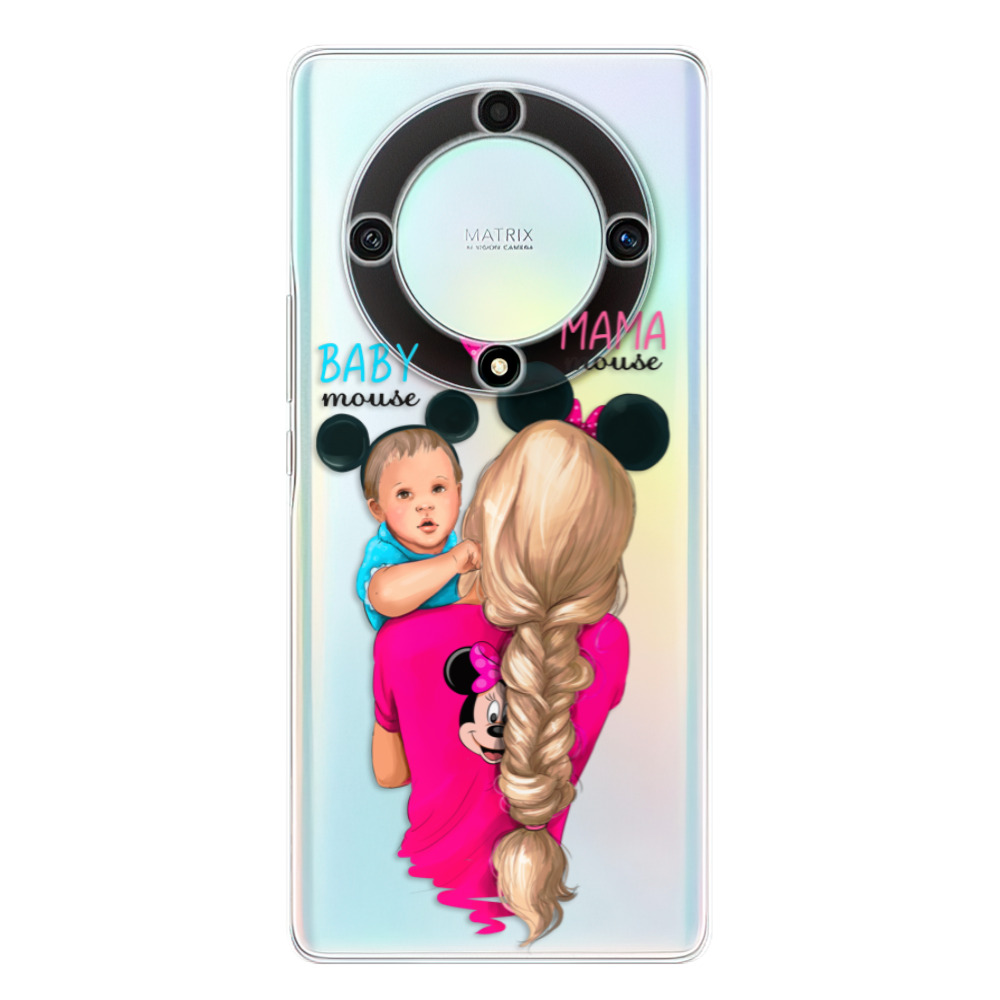 Odolné silikonové pouzdro iSaprio - Mama Mouse Blonde and Boy - Honor Magic5 Lite 5G