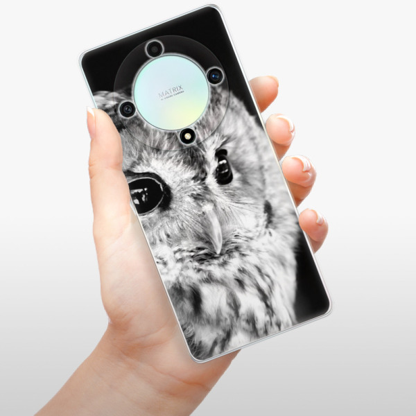 Silikonové pouzdro iSaprio - Honor Magic5 Lite 5G - BW Owl