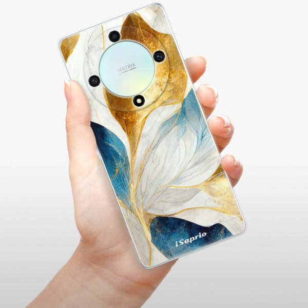 Silikonové pouzdro iSaprio - Honor Magic5 Lite 5G - Blue Leaves