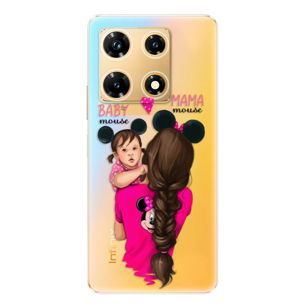 Odolné silikonové pouzdro iSaprio - Mama Mouse Brunette and Girl - Infinix Note 30 PRO