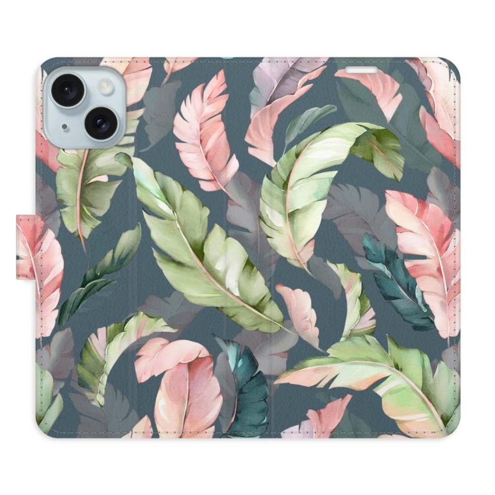 Flipové pouzdro iSaprio - Flower Pattern 09 - iPhone 15 Plus