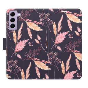 Flip pouzdro iSaprio - Samsung Galaxy S22 5G - Ornamental Flowers 02 - kapsičky na karty