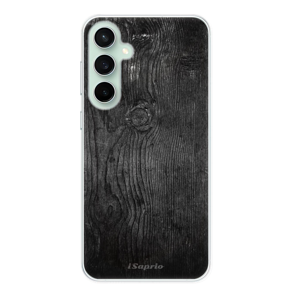 Silikonové odolné pouzdro iSaprio Black Wood 13 - Samsung Galaxy S23 FE (Odolný silikonový kryt, obal, pouzdro iSaprio Black Wood 13 na mobil Samsung Galaxy S23 FE)