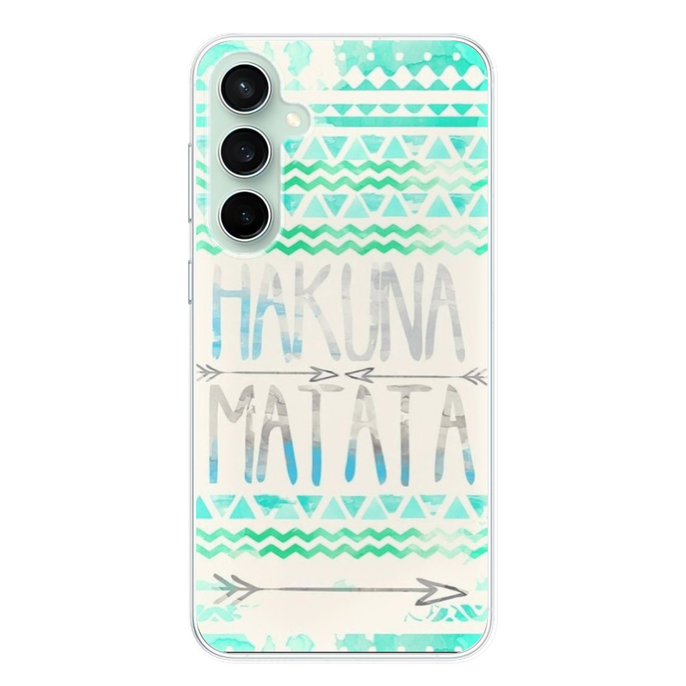 Silikonové odolné pouzdro iSaprio Hakuna Matata Green - Samsung Galaxy S23 FE (Odolný silikonový kryt, obal, pouzdro iSaprio Hakuna Matata Green na mobil Samsung Galaxy S23 FE)