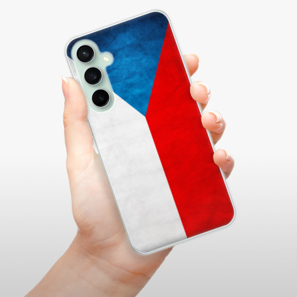 Silikonové pouzdro iSaprio - Samsung Galaxy S23 FE - Czech Flag